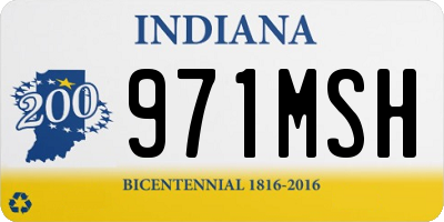 IN license plate 971MSH