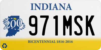 IN license plate 971MSK