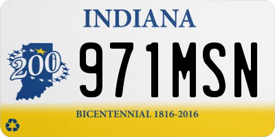 IN license plate 971MSN