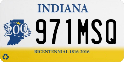 IN license plate 971MSQ