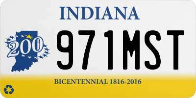 IN license plate 971MST