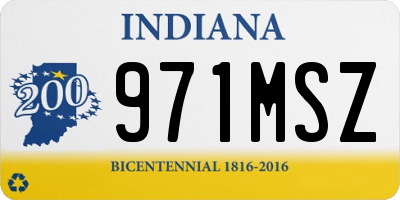 IN license plate 971MSZ
