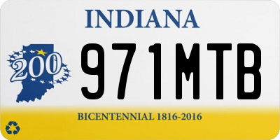 IN license plate 971MTB