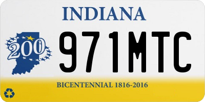 IN license plate 971MTC