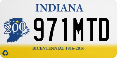 IN license plate 971MTD