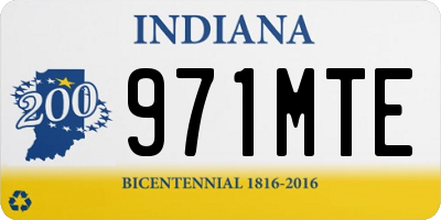 IN license plate 971MTE