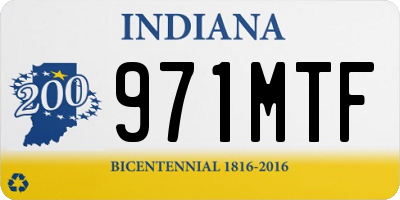 IN license plate 971MTF