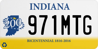 IN license plate 971MTG