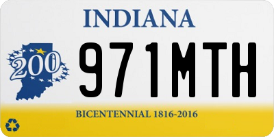 IN license plate 971MTH
