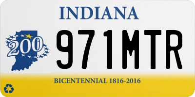 IN license plate 971MTR