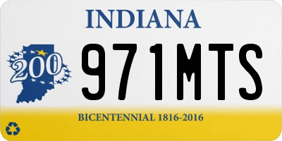 IN license plate 971MTS