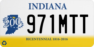 IN license plate 971MTT