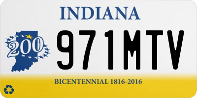IN license plate 971MTV