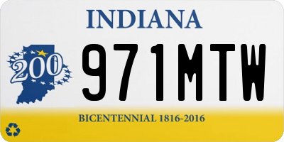 IN license plate 971MTW