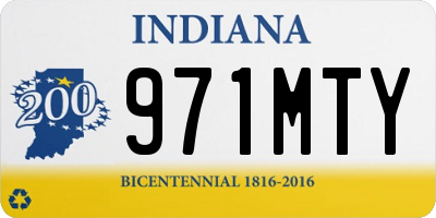 IN license plate 971MTY