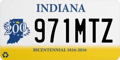 IN license plate 971MTZ