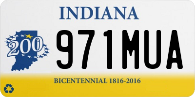IN license plate 971MUA