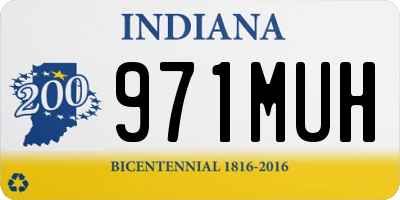 IN license plate 971MUH