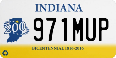 IN license plate 971MUP