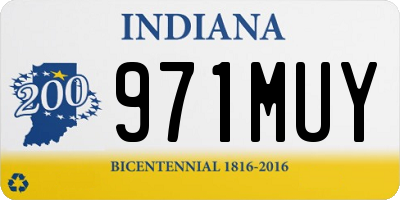 IN license plate 971MUY