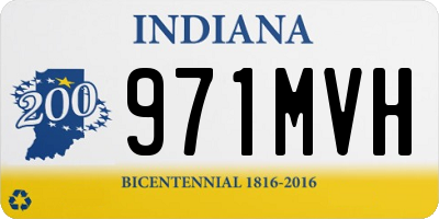 IN license plate 971MVH
