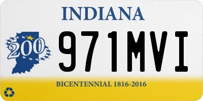 IN license plate 971MVI
