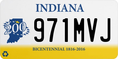 IN license plate 971MVJ