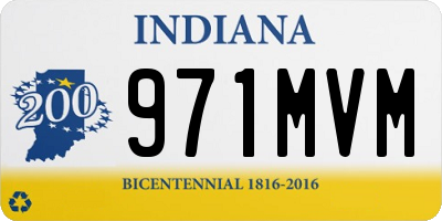 IN license plate 971MVM