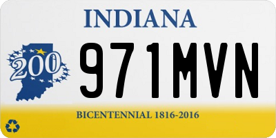IN license plate 971MVN