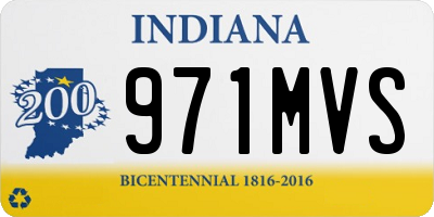 IN license plate 971MVS