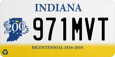 IN license plate 971MVT