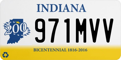 IN license plate 971MVV