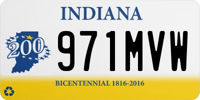 IN license plate 971MVW