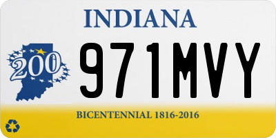 IN license plate 971MVY