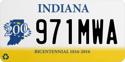 IN license plate 971MWA