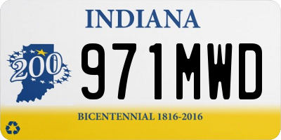 IN license plate 971MWD