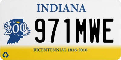 IN license plate 971MWE