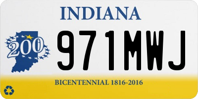 IN license plate 971MWJ