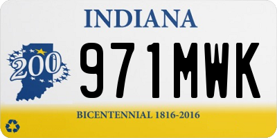 IN license plate 971MWK
