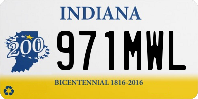 IN license plate 971MWL
