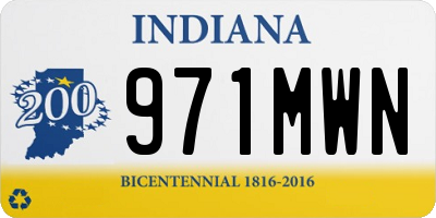 IN license plate 971MWN