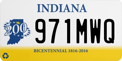 IN license plate 971MWQ