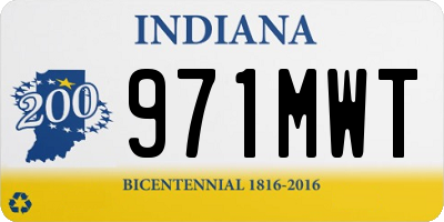 IN license plate 971MWT