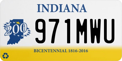 IN license plate 971MWU