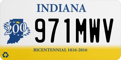 IN license plate 971MWV