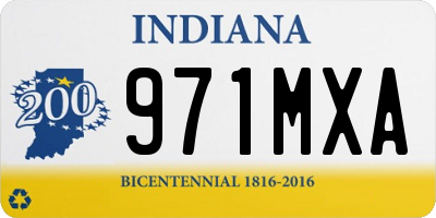 IN license plate 971MXA