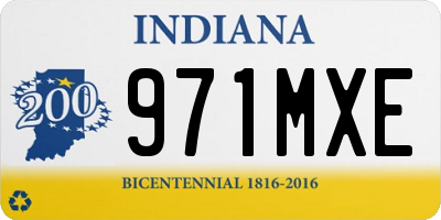 IN license plate 971MXE