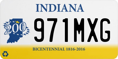 IN license plate 971MXG