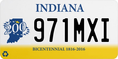 IN license plate 971MXI