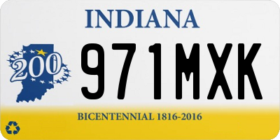 IN license plate 971MXK